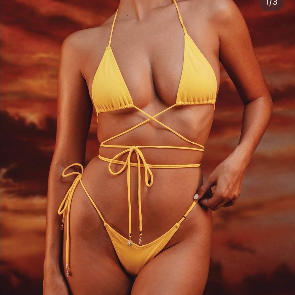 Voight by Valentina yellow bikini